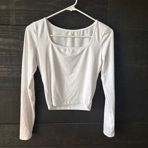 Hollister Long Sleeve White Top Size Medium